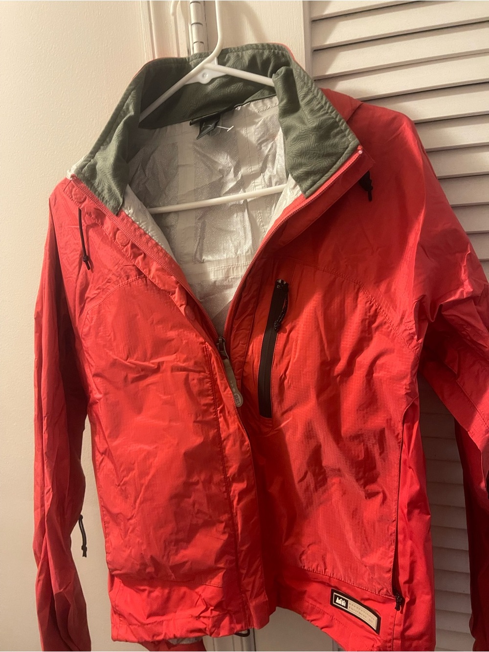 REI Lightweight Red Rain Jacket - Women